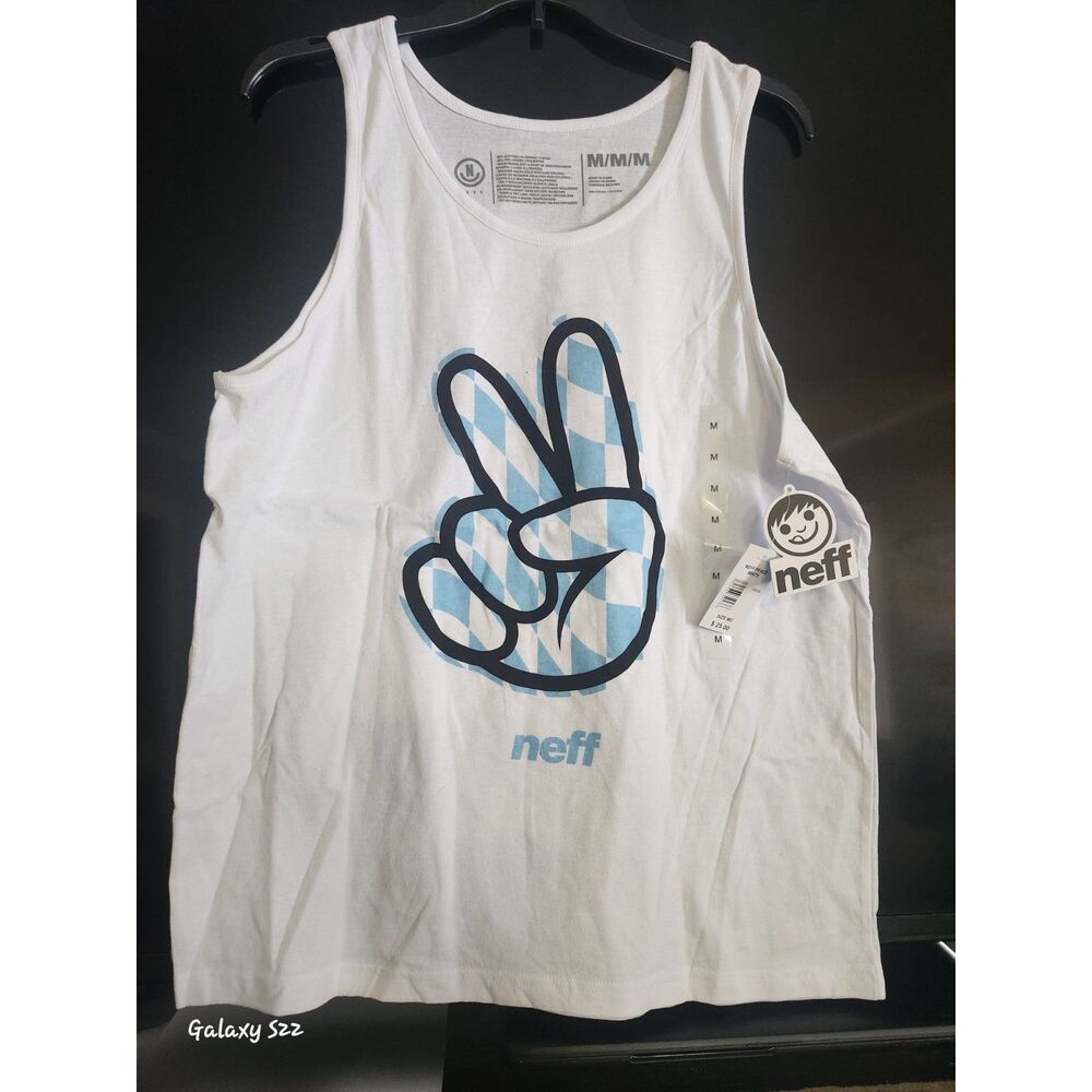 Neff Brand Mens Streetwear Peace sign Tank Top Sz. Medium NWT